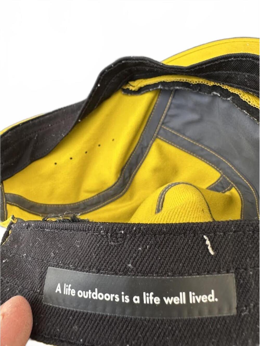 REI Yellow Trail Running Cap Cord Adjust - Picture 4 of 4